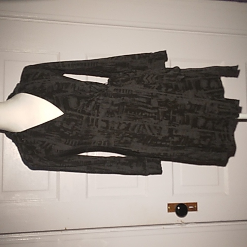 "Bannana Republic" cute sexy wrap dress, long sleeve mini dress sz S mid thigh